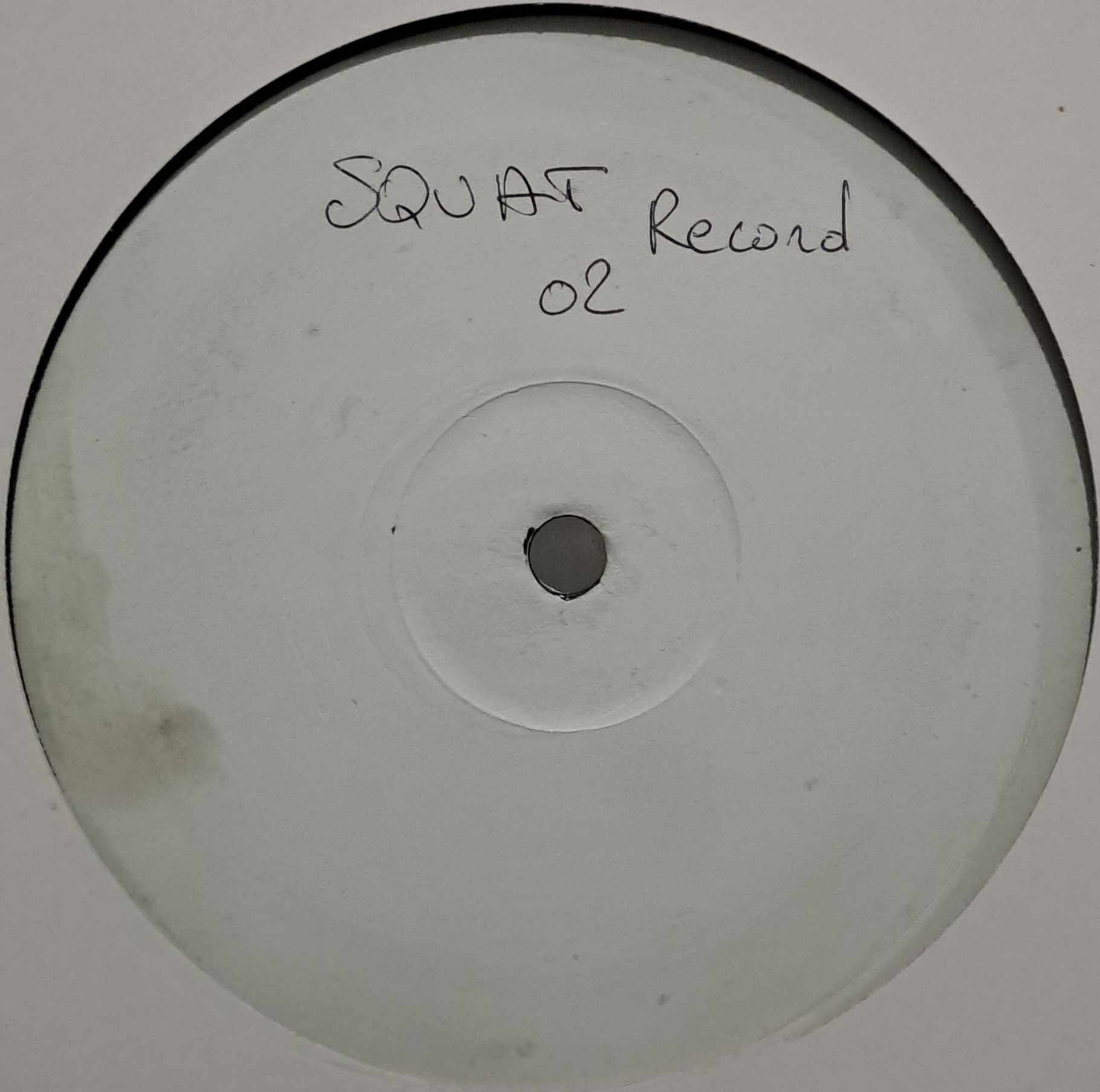 Squat Records 02 (White Label) - vinyle techno